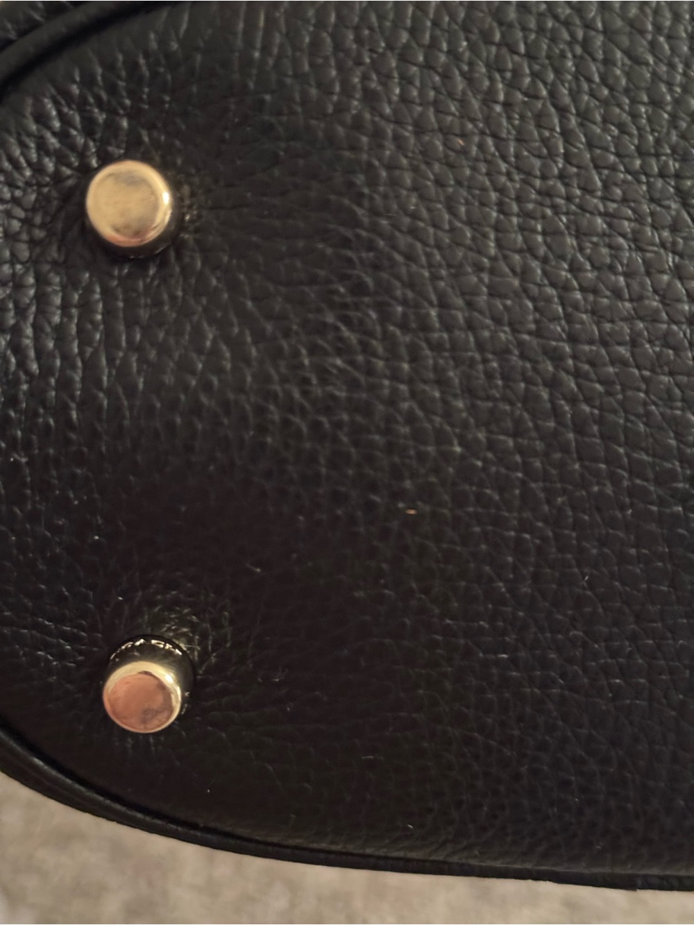 Coach Black Pebbled Leather Drawstring Bucket Bag (crossbody and top handle) - Picture 8 of 10